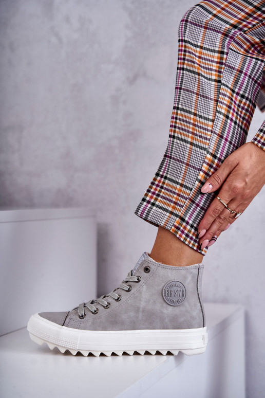 Laisvalaikio bateliai Big Star  pašiltinti pilkos spalvos EE274114