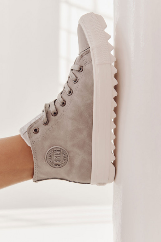 Laisvalaikio bateliai Big Star  pašiltinti pilkos spalvos EE274114