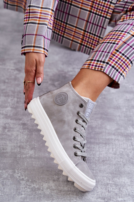 Laisvalaikio bateliai Big Star  pašiltinti pilkos spalvos EE274114