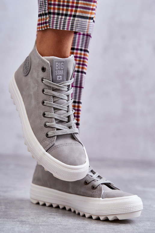 Laisvalaikio bateliai Big Star  pašiltinti pilkos spalvos EE274114