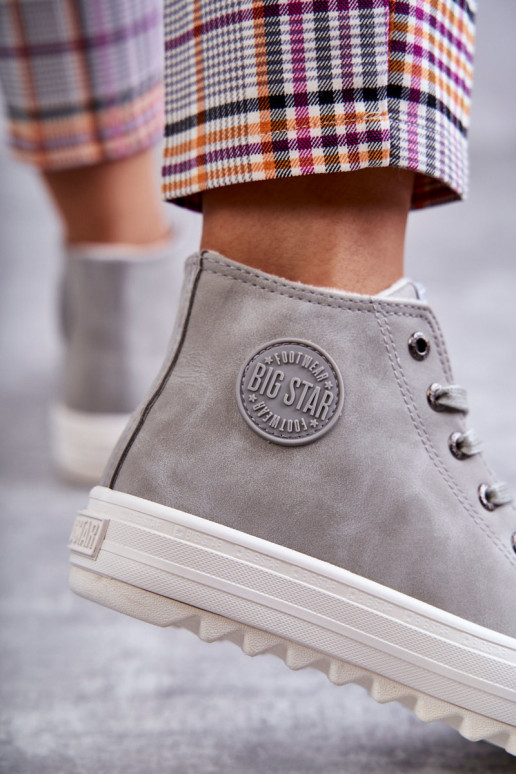 Laisvalaikio bateliai Big Star  pašiltinti pilkos spalvos EE274114