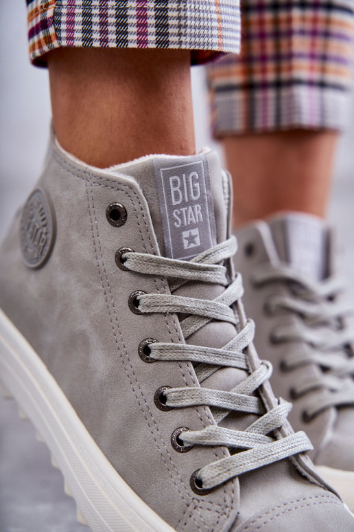 Laisvalaikio bateliai Big Star  pašiltinti pilkos spalvos EE274114