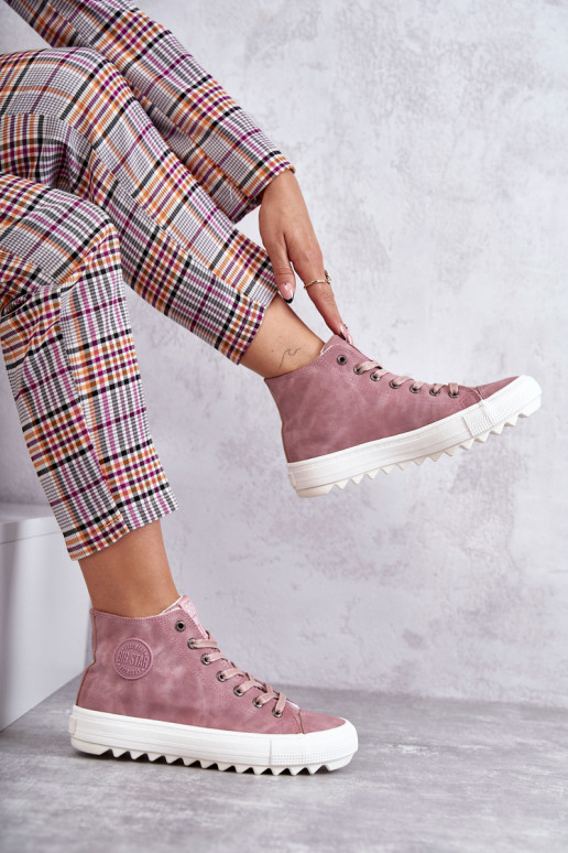 Laisvalaikio bateliai Big Star  pašiltinti rožinės spalvos EE274113