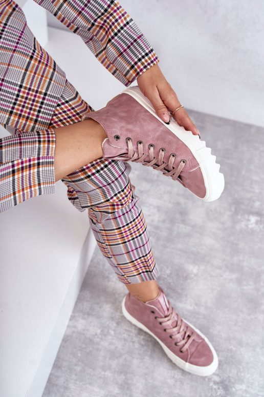 Laisvalaikio bateliai Big Star  pašiltinti rožinės spalvos EE274113