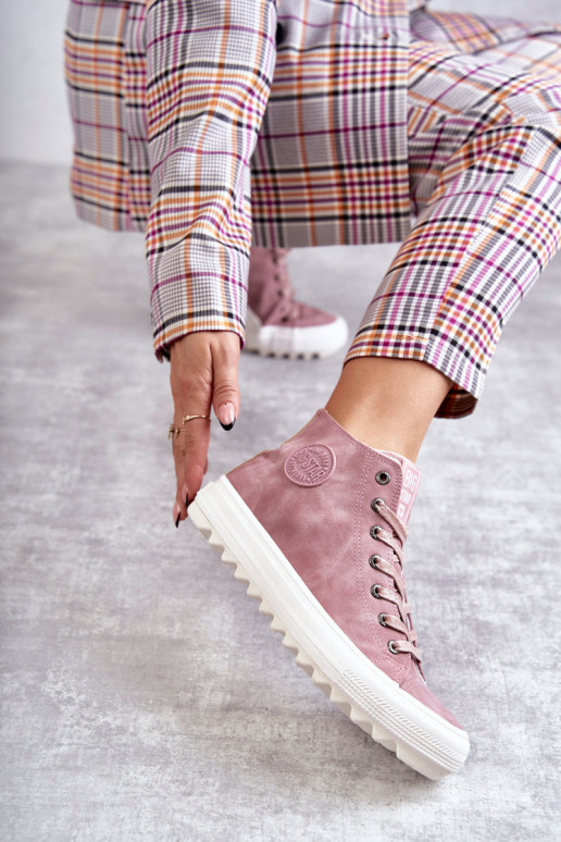 Laisvalaikio bateliai Big Star  pašiltinti rožinės spalvos EE274113