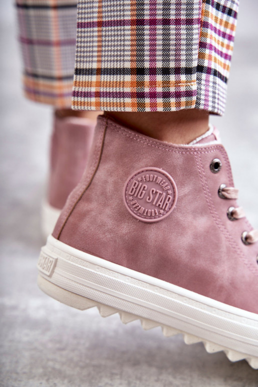 Laisvalaikio bateliai Big Star  pašiltinti rožinės spalvos EE274113