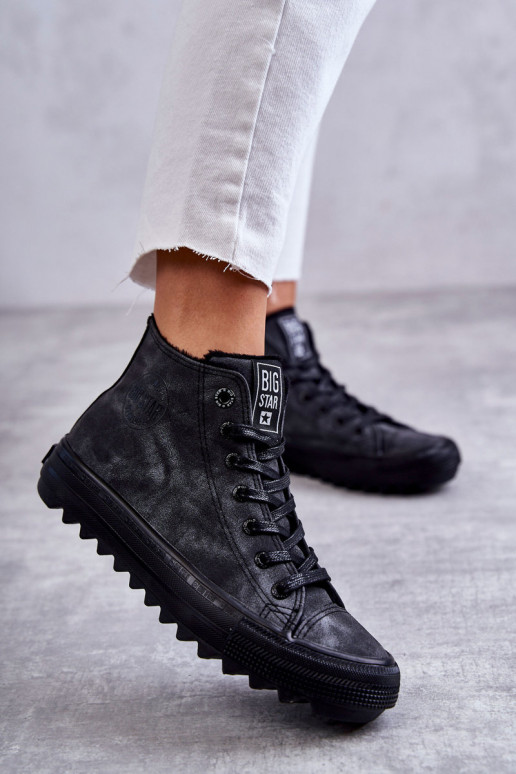 Laisvalaikio bateliai Big Star  pašiltinti juodos spalvos GG274069 Laisvalaikio bateliai Big Star  pašiltinti juodos spalvos GG274069