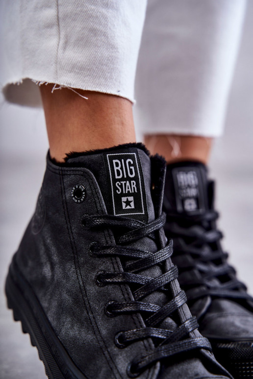 Laisvalaikio bateliai Big Star  pašiltinti juodos spalvos GG274069