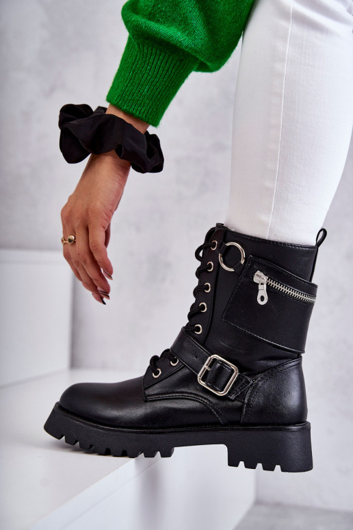 Aulinukai su plačiais kulniukais juodos spalvos Marlis