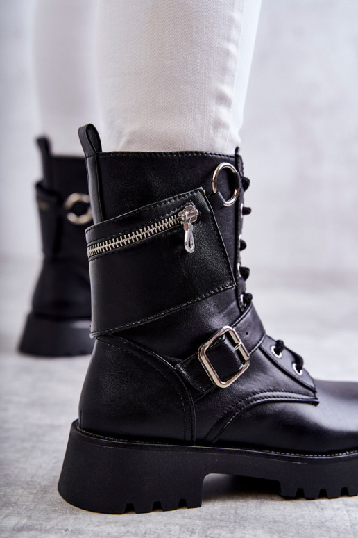 Aulinukai su plačiais kulniukais juodos spalvos Marlis