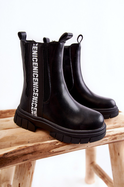 Vaikiški Aulinukai pašiltinti juodos spalvos Kimmy Vaikiški Aulinukai pašiltinti juodos spalvos Kimmy