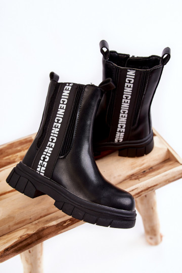 Vaikiški Aulinukai pašiltinti juodos spalvos Kimmy 2