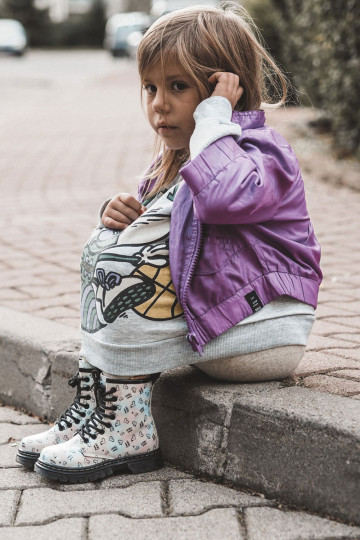 Vaikiški aulinukai su blizgesiu su raštais Įvairių spalvų Reggie 2