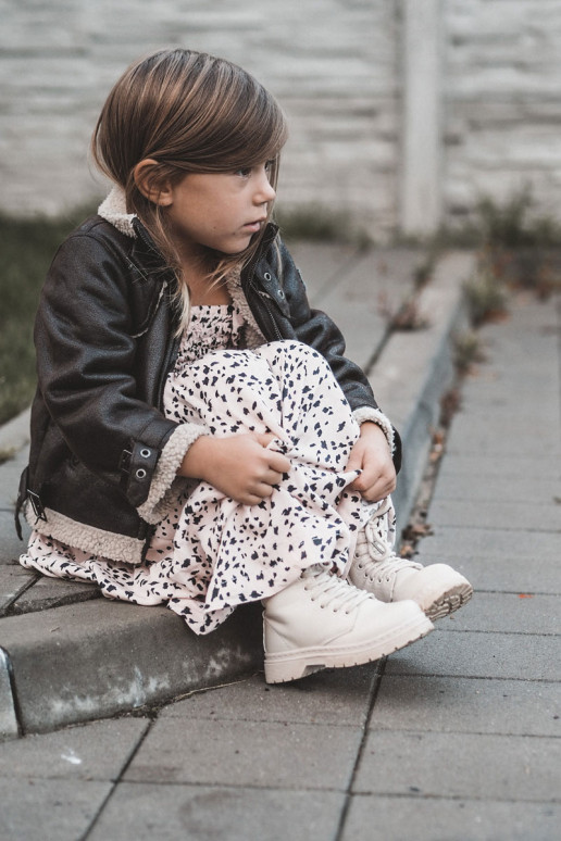 Vaikiški aulinukai   su užtrauktukais smėlio spalvos Omua