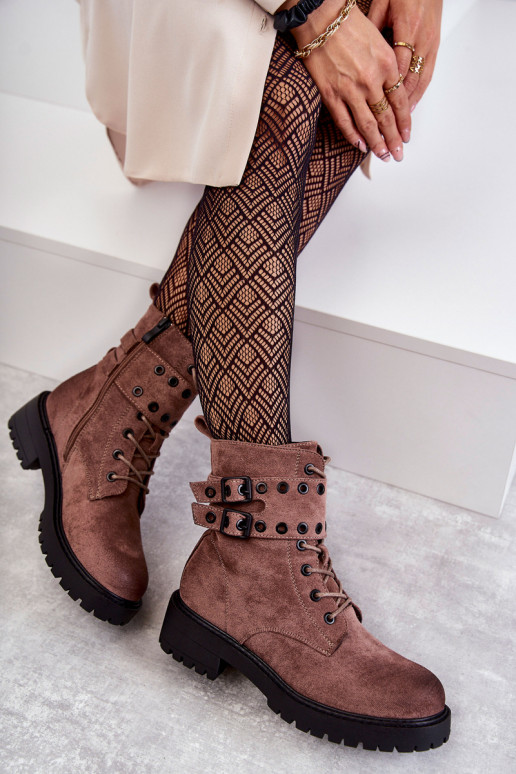 iš zomšos pašiltinti Aulinukai rudos spalvos Silvor