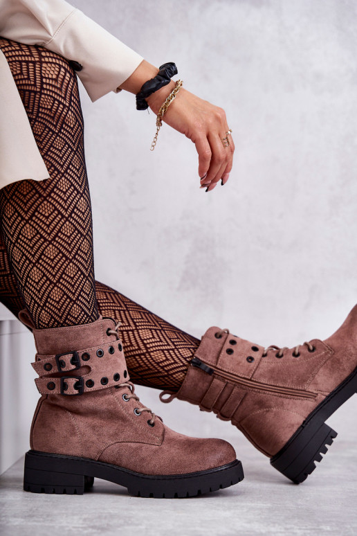 iš zomšos pašiltinti Aulinukai rudos spalvos Silvor