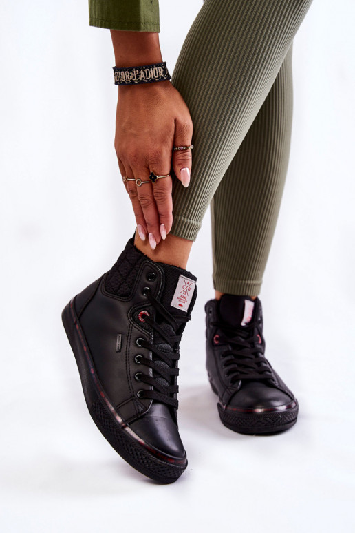 laisvalaikio batai su auliuku Cross Jeans KK2R4058C juodos spalvos