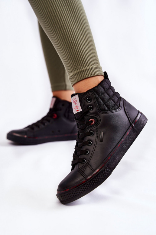 laisvalaikio batai su auliuku Cross Jeans KK2R4058C juodos spalvos