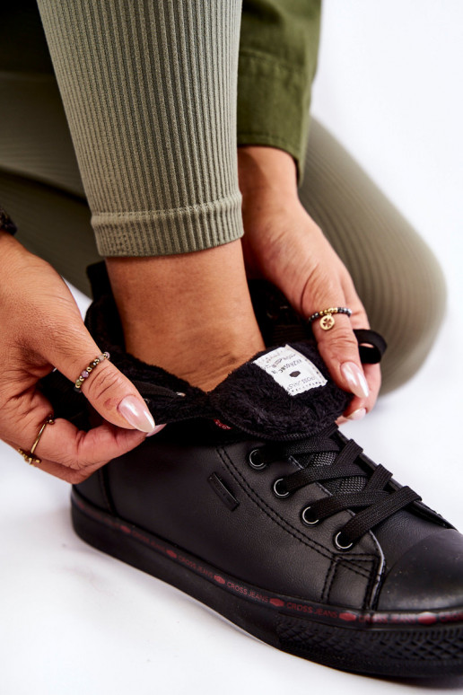 laisvalaikio batai su auliuku Cross Jeans KK2R4058C juodos spalvos