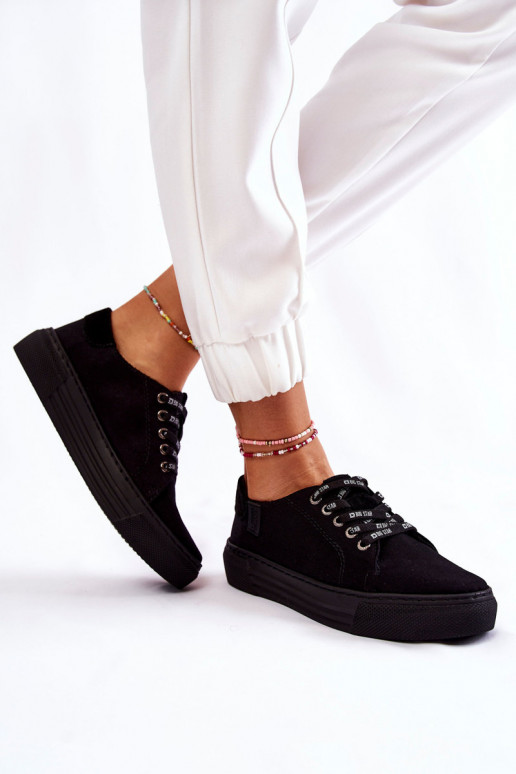 Moteriški batai Memory Foam System Big Star KK276001 juodos spalvos