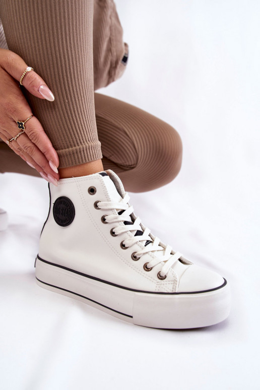 pašiltinti laisvalaikio batai Big Star KK274170 baltos spalvos