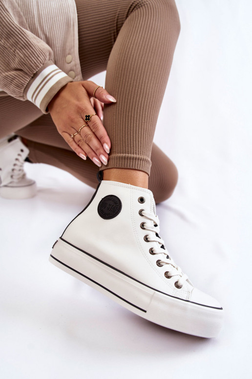 pašiltinti laisvalaikio batai Big Star KK274170 baltos spalvos