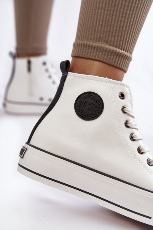 pašiltinti laisvalaikio batai Big Star KK274170 baltos spalvos