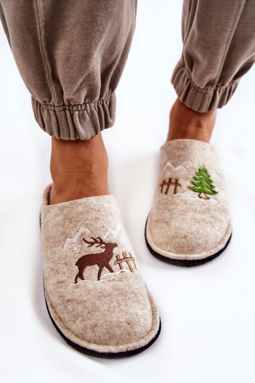 naminės šlepetės  Big Star KK276016 smėlio spalvos