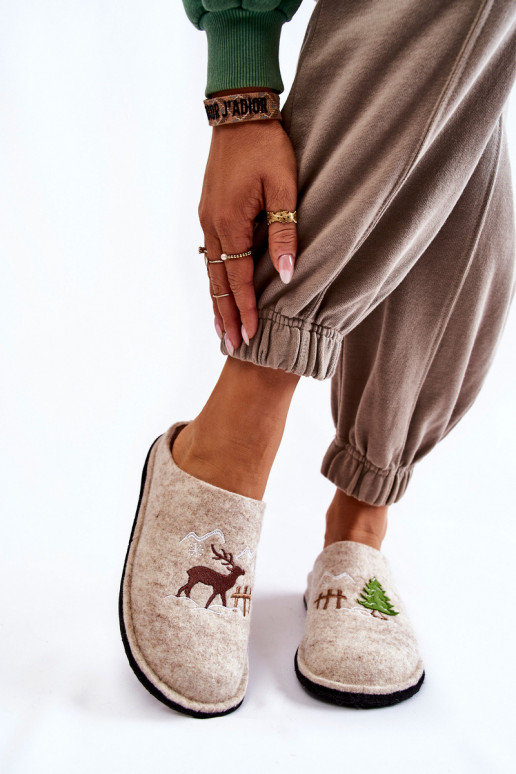 naminės šlepetės  Big Star KK276016 smėlio spalvos