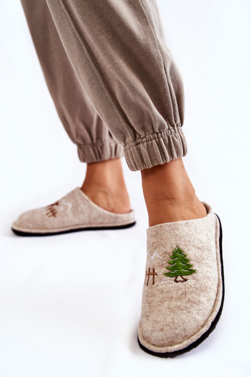 naminės šlepetės  Big Star KK276016 smėlio spalvos