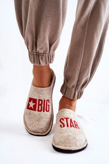 naminės šlepetės  Big Star KK276021 smėlio spalvos 2