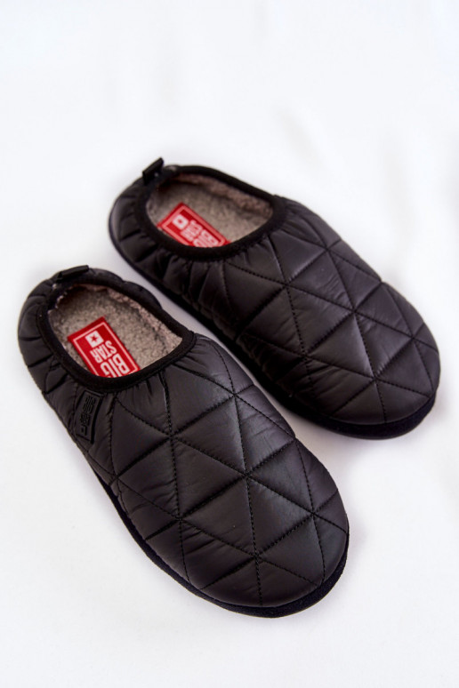 Įsispiriamo modelio šlepetės  Big Star KK274606 juodos spalvos Įsispiriamo modelio šlepetės  Big Star KK274606 juodos spalvos