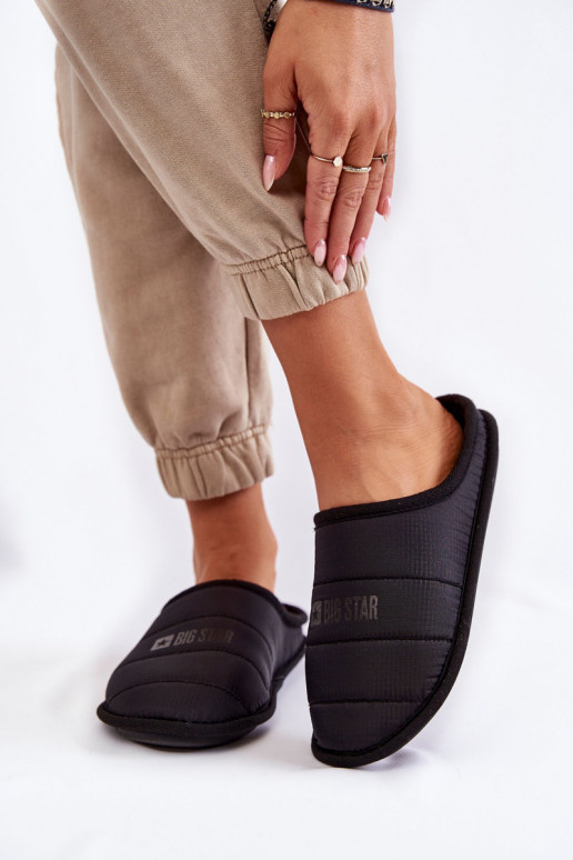 Klasikinio modelio šlepetės  Big Star KK274602 juodos spalvos Klasikinio modelio šlepetės  Big Star KK274602 juodos spalvos