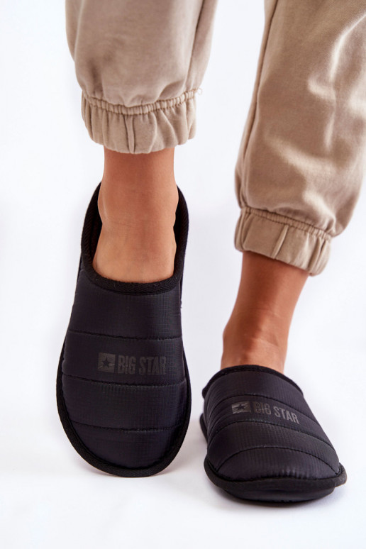 Klasikinio modelio šlepetės  Big Star KK274602 juodos spalvos Klasikinio modelio šlepetės  Big Star KK274602 juodos spalvos