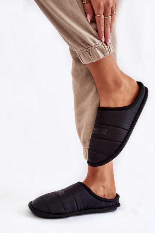 Klasikinio modelio šlepetės  Big Star KK274602 juodos spalvos Klasikinio modelio šlepetės  Big Star KK274602 juodos spalvos