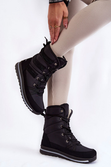 sniego batai su raišteliais Progress PROGJ-22-134 juodos spalvos 2