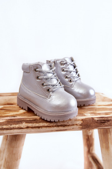 Vaikiški suvarstomi aulinukai su užtrauktukais sidabro spalvos Dexter 2