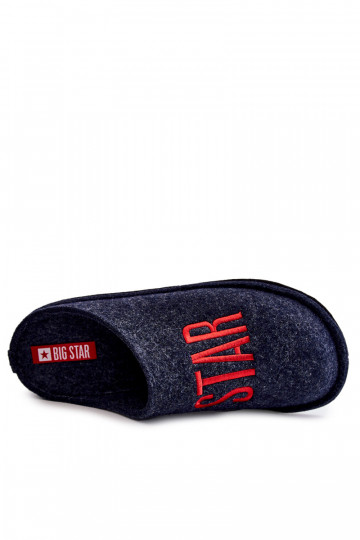 Klasikinės vyriškos šlepetės Big Star KK176002 tamsiai mėlynos spalvos 2