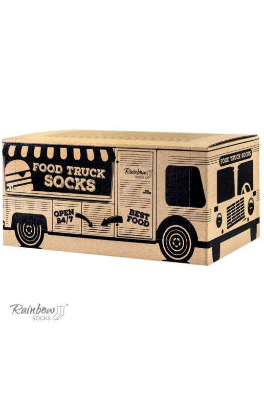 Kojinių rinkinys Food Truck Socks Box  3 poros Kojinių rinkinys Food Truck Socks Box  3 poros