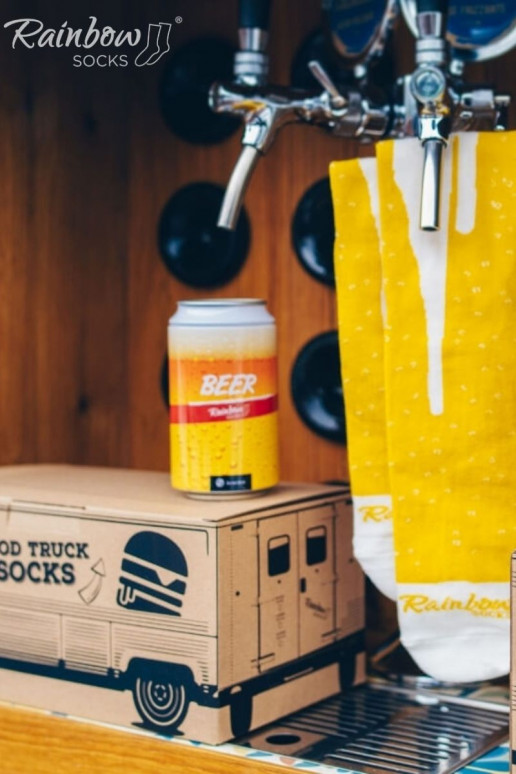 Kojinių rinkinys Food Truck Socks Box  3 poros Kojinių rinkinys Food Truck Socks Box  3 poros