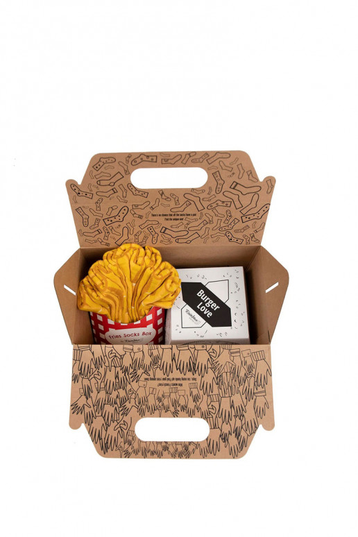 Spalvotos kojinės dėžutėje  4 poros Spalvotos kojinės dėžutėje  4 poros