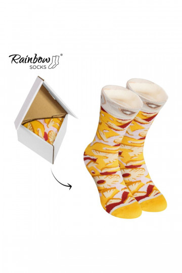 Spalvotos kojinės dėžutėje 1pora Pizza 2