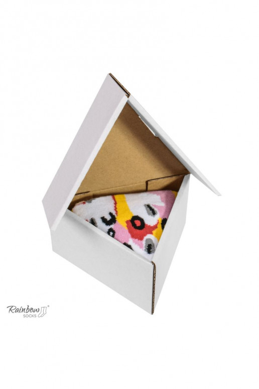 Spalvotos kojinės dėžutėje 1pora Pizza