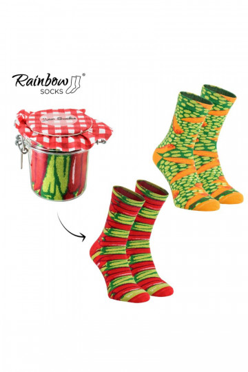 Spalvotos kojinės dėžutėje  2 poros 2