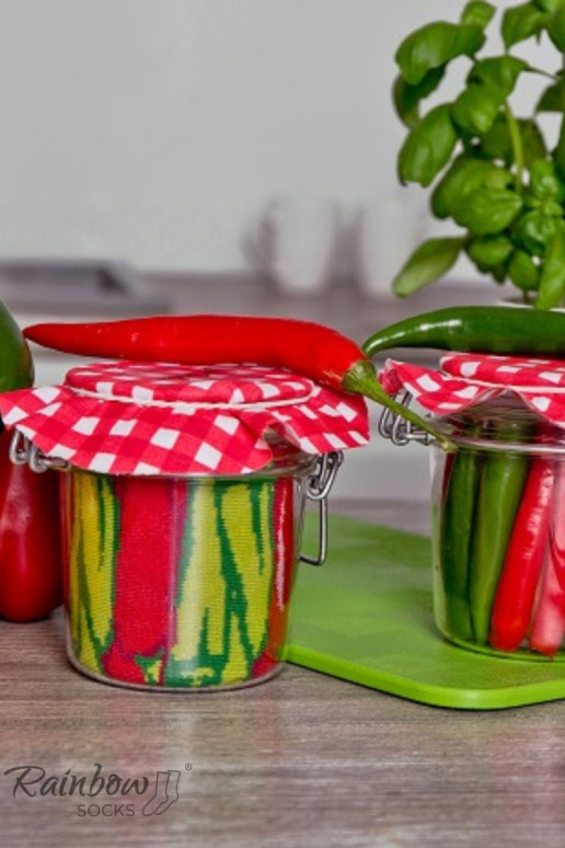 Spalvotos kojinės dėžutėje  2 poros