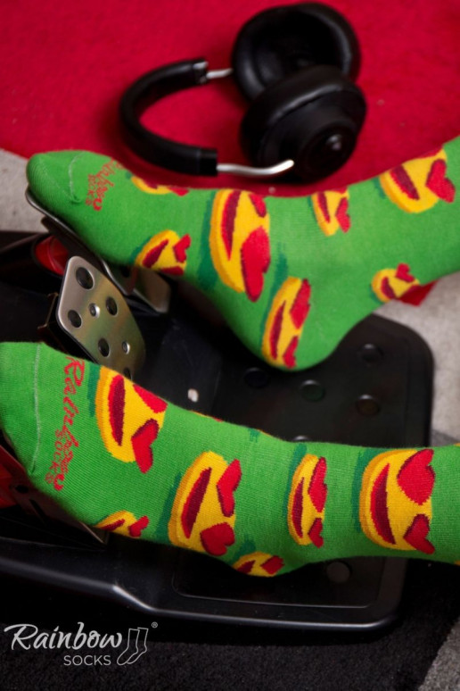 Spalvotos kojinės dėžutėje  3 poros