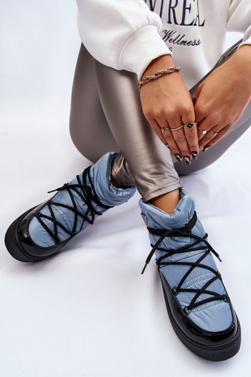 sniego batai su raišteliais mėlynos spalvos Carrios sniego batai su raišteliais mėlynos spalvos Carrios