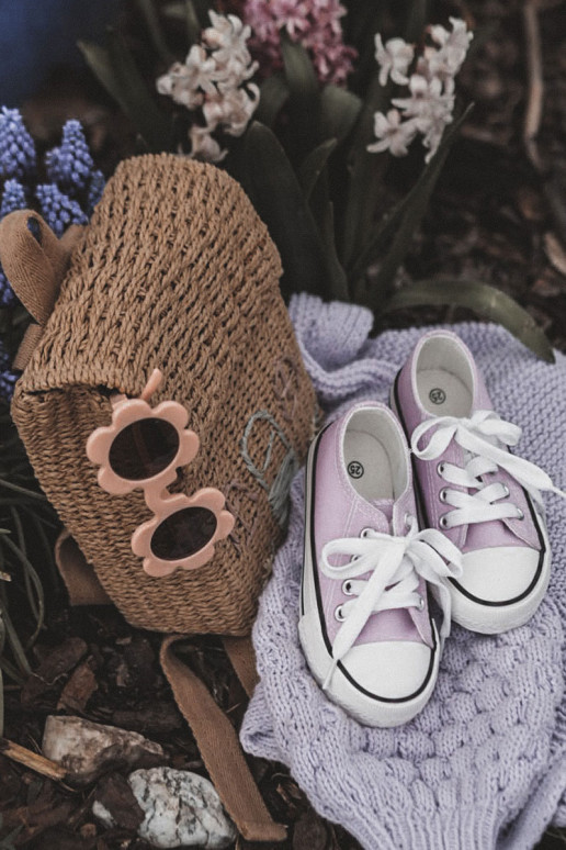 Klasikiniai vaikiški sportiniai batai Violetinės spalvos Filemon