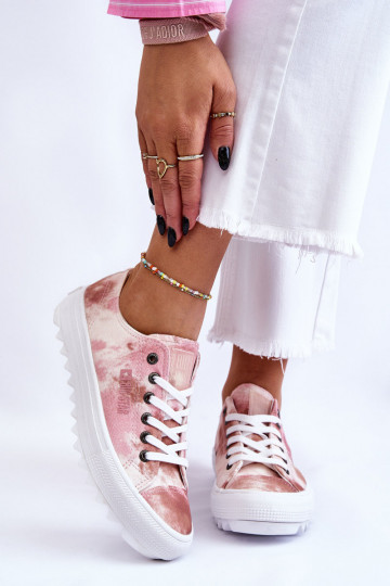 lygiapadžiai sportbačiai Big Star LL274044 rožinės-smėlio spalvos 2