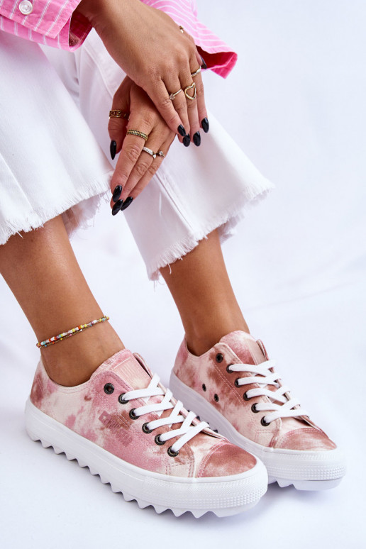 lygiapadžiai sportbačiai Big Star LL274044 rožinės-smėlio spalvos lygiapadžiai sportbačiai Big Star LL274044 rožinės-smėlio spalvos